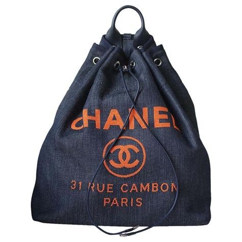 canvas drawstring backpack chanel|Chanel backpacks.